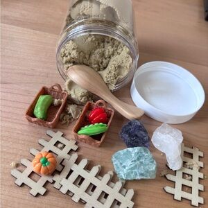 Veggie Garden Themed Kinetic Sand Jar